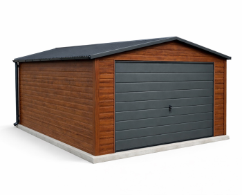 GARAŻ BLASZANY 4m x 6m z dwuspadowym dachem. BL15